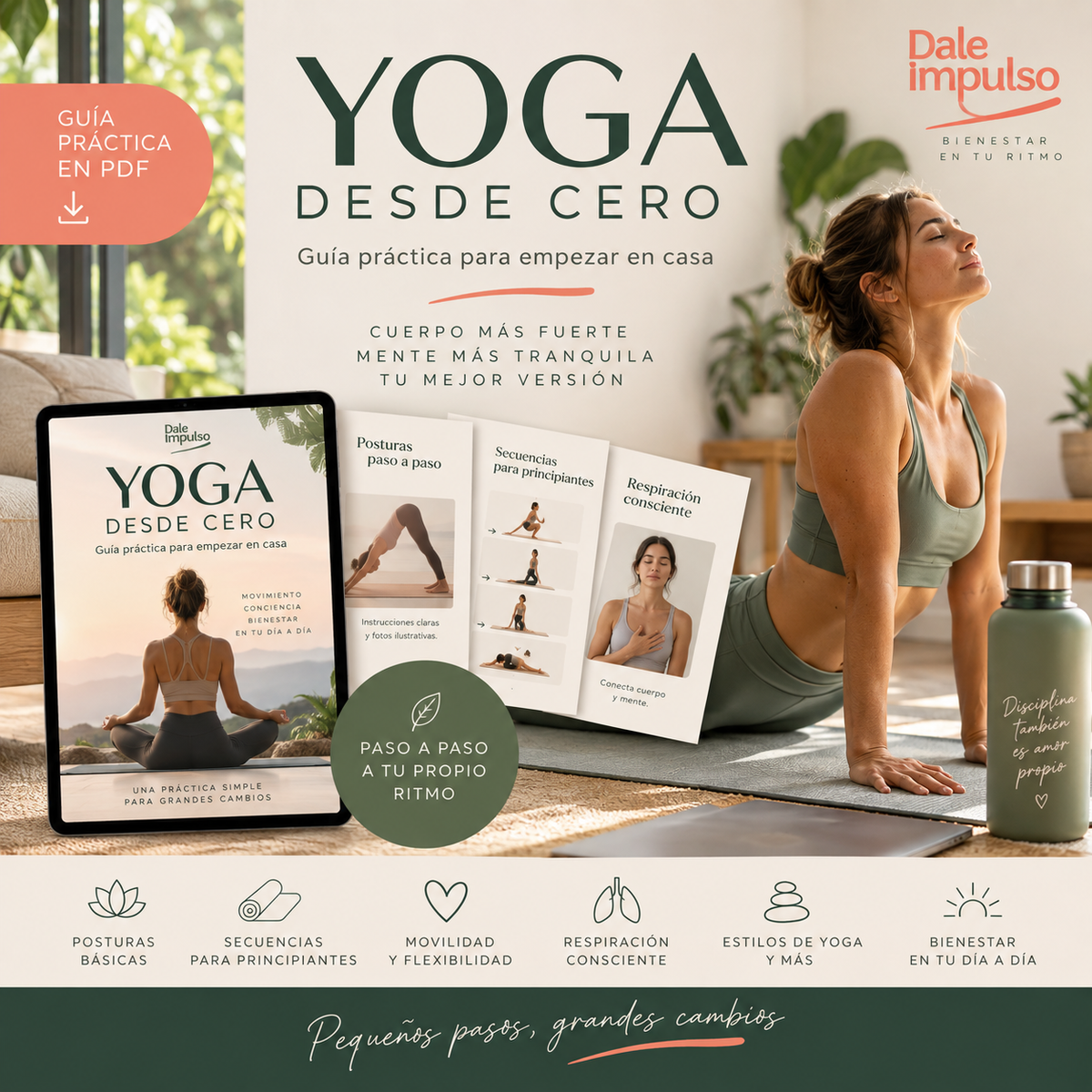 Yoga desde cero: Guía práctica para empezar en casa